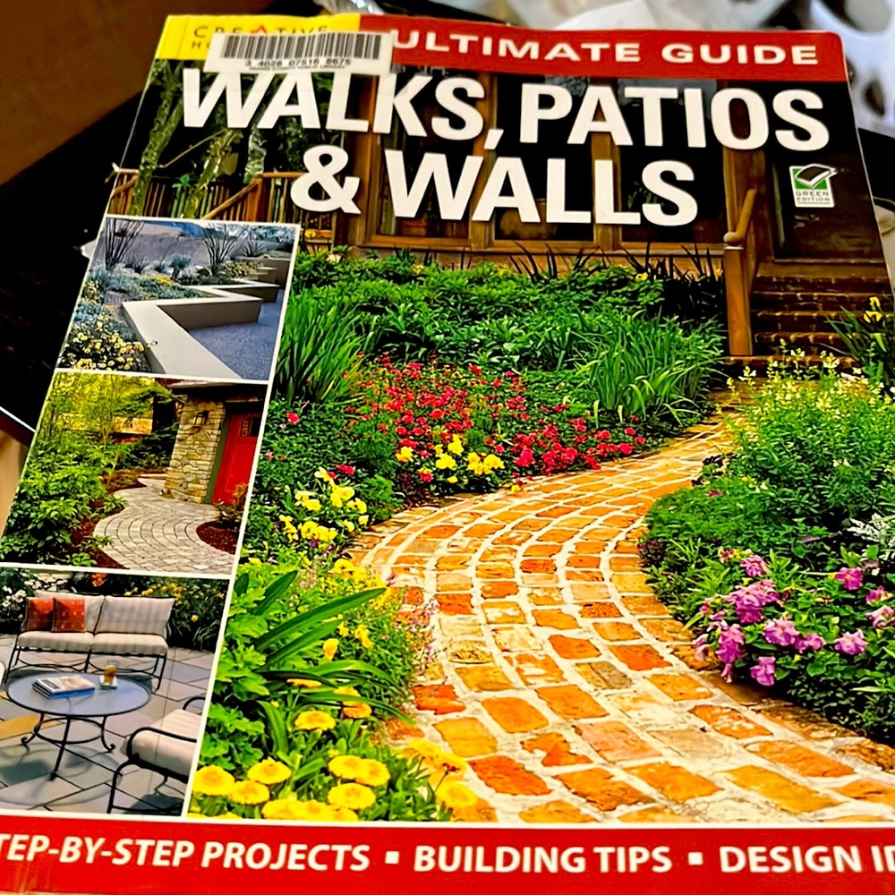 Paperback Book “WALKS, PATIOS, & WALLS” Ultimate Guide. 240 pages
